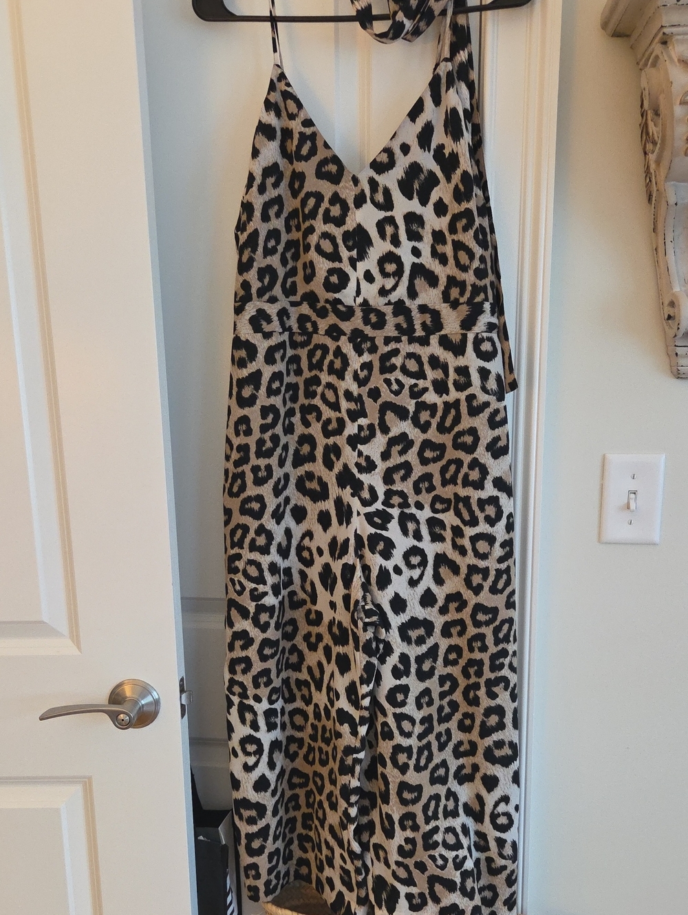 Banana Republic Leopard Print Wide Leg Jumpsuit